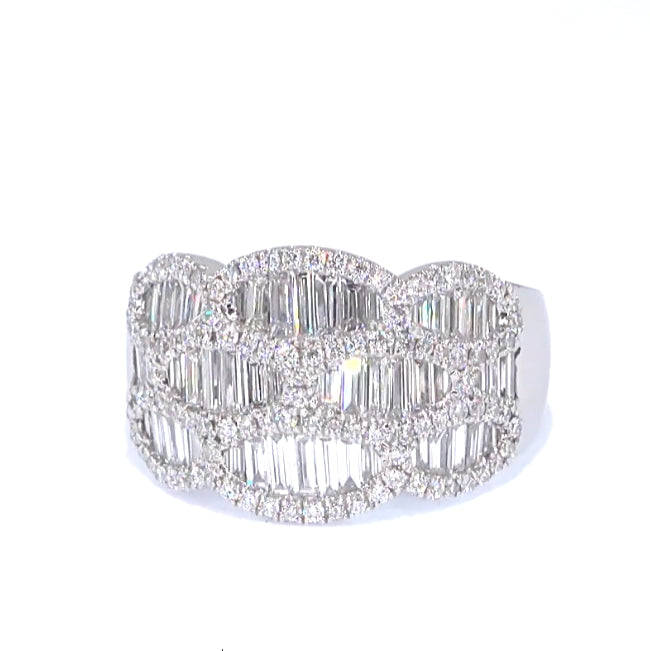 RR00003 - Rings, 14kt White Gold, Diamond, Contemporary