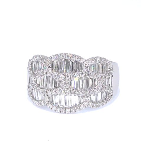 RR00003 - Rings, 14kt White Gold, Diamond, Contemporary