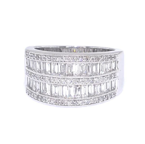 RR00002 - Rings, 14kt White Gold, Diamond, Contemporary