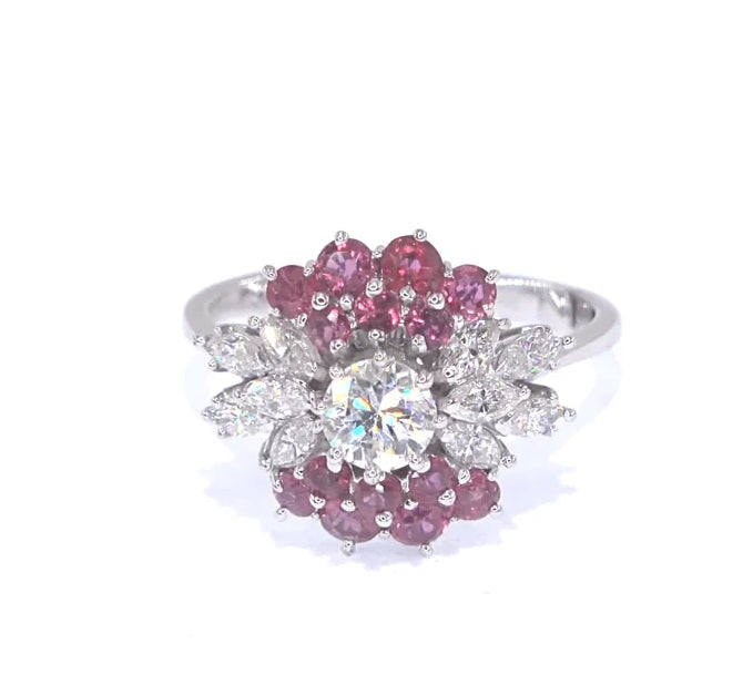 RR00006 - Rings, 14kt White Gold, Diamond, Retro