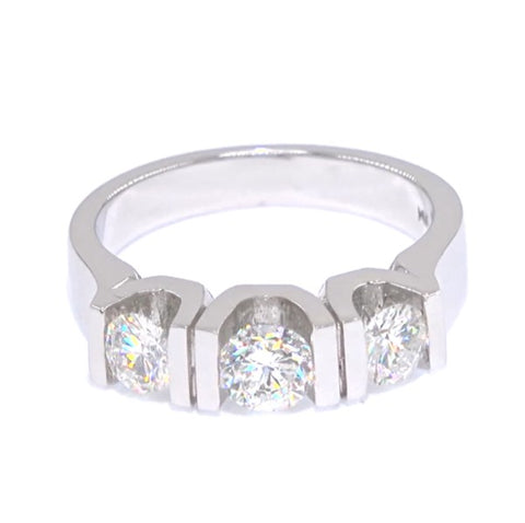 RR00044 - Rings, 14kt White Gold, Diamond, Modern