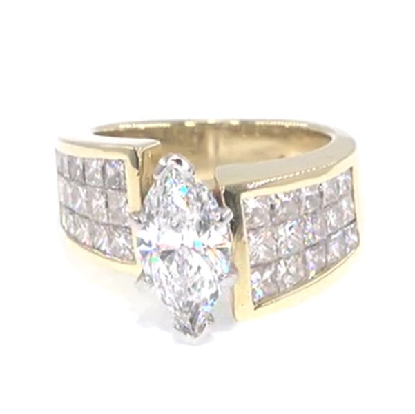 RR00052 - Rings, 18kt Yellow Gold, Diamond, Contemporary