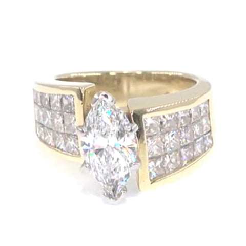 RR00052 - Rings, 18kt Yellow Gold, Diamond, Contemporary