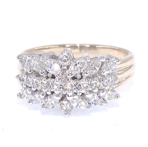 RR00062 - Rings, 14kt Yellow Gold, Diamond, Mid-century