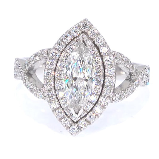 RR00069 - Rings, 14kt White Gold, Diamond, Art Deco