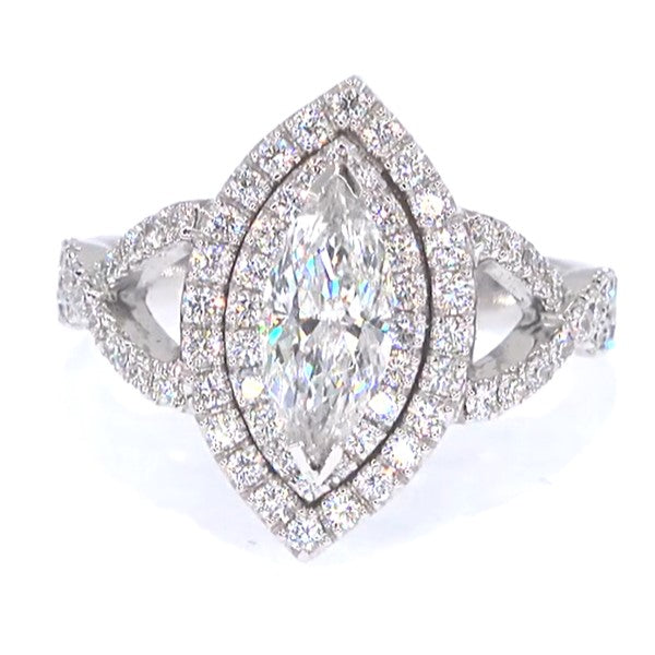 RR00069 - Rings, 14kt White Gold, Diamond, Art Deco