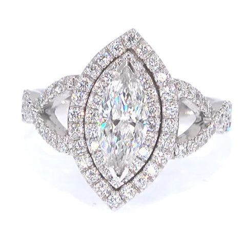 RR00069 - Rings, 14kt White Gold, Diamond, Art Deco