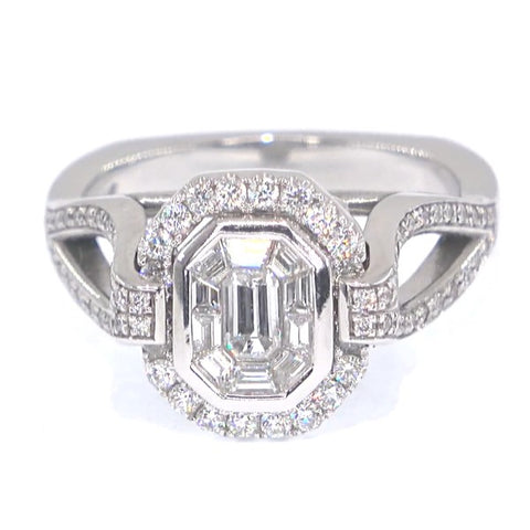 RR00067 - Rings, 14kt White Gold, Diamond, Contemporary