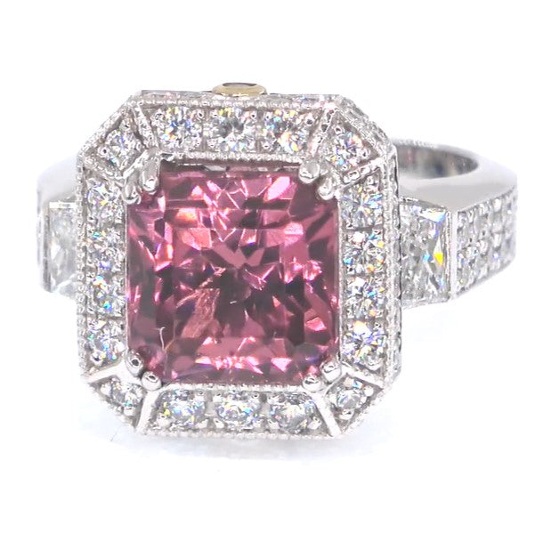 RR00079 - Rings, 18kt White Gold, Tourmaline, Contemporary