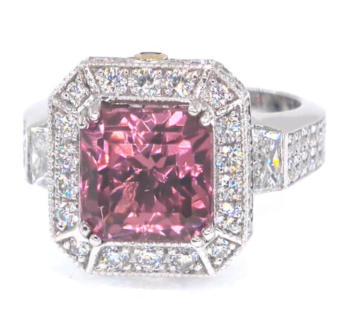 RR00079 - Rings, 18kt White Gold, Tourmaline, Contemporary