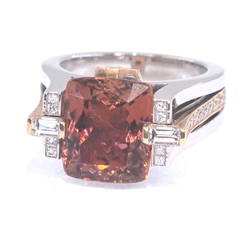 RR00086 - Rings, 18kt White Gold, Tourmaline, Modern