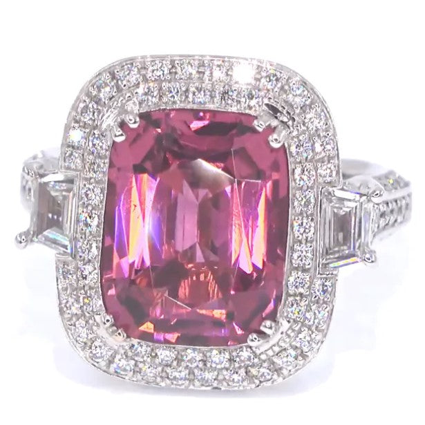 RR00100 - Rings, 18kt White Gold, Tourmaline, Contemporary