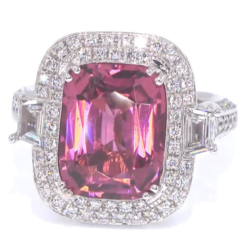 RR00100 - Rings, 18kt White Gold, Tourmaline, Contemporary