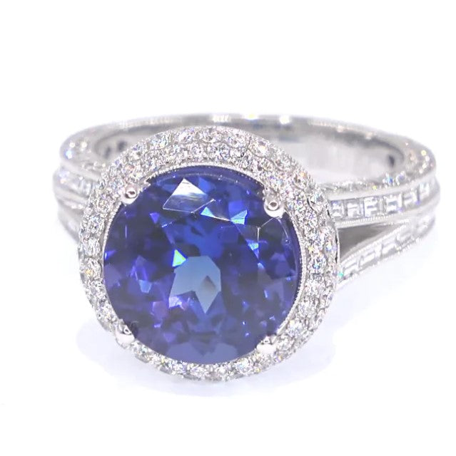 RR00094 - Rings, 18kt White Gold, Tanzanite, Contemporary
