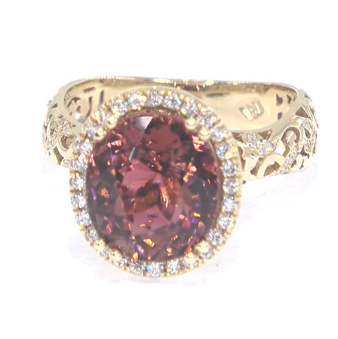 RR00092 - Rings, 18kt Yellow Gold, Tourmaline, Retro