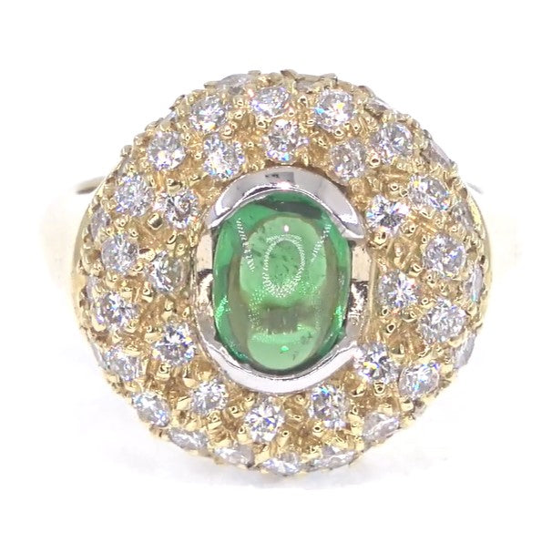 RR00111 - Rings, 18kt Yellow Gold, Tsavorite Garnet, Art Deco