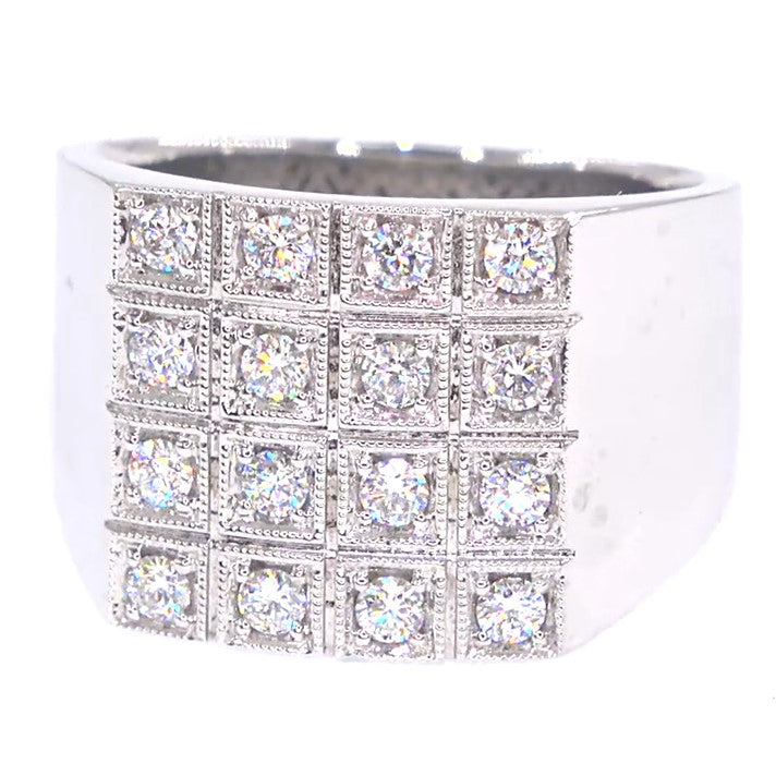 RR00136 - Rings, 14kt White Gold, Diamond, Contemporary