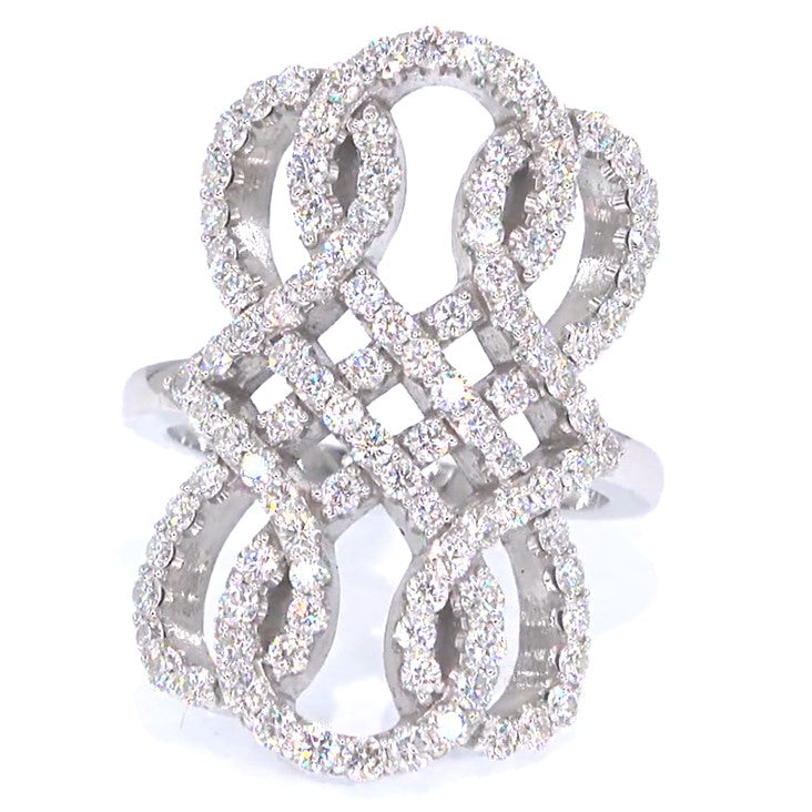 RR00134 - Rings, 14kt White Gold, Diamond, Modern