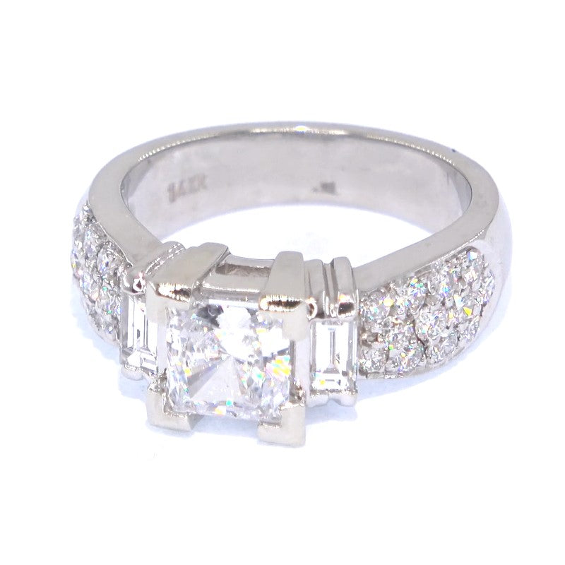RR00166 - Semi-Mounts, 14kt White Gold, CZ, Contemporary