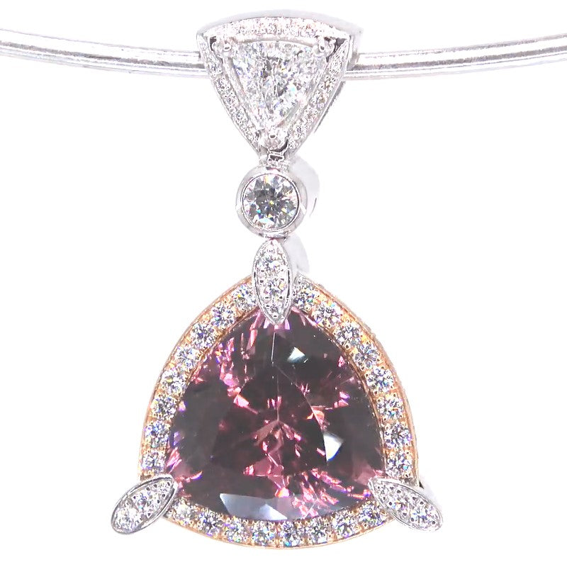 RR00202 - Pendants, 18kt 2-Tone, Tourmaline, Retro